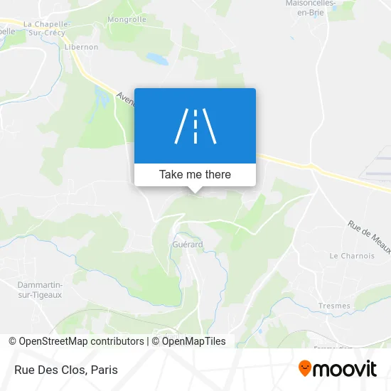Rue Des Clos map