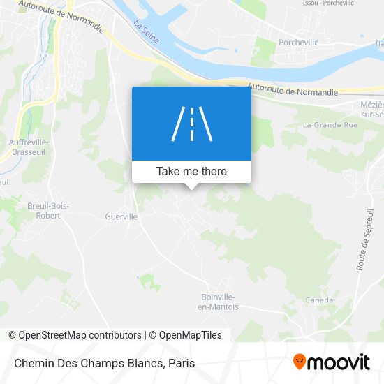 Chemin Des Champs Blancs map