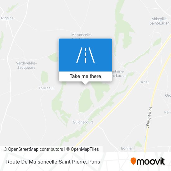 Route De Maisoncelle-Saint-Pierre map
