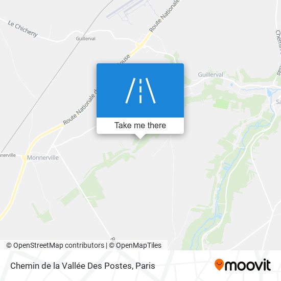 Chemin De La Vallée Des Postes map