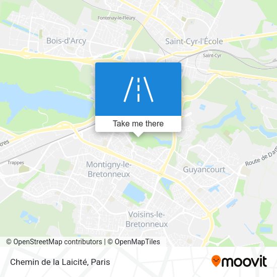 Chemin de la Laicité map