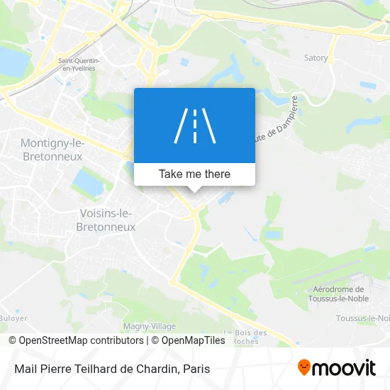 Mail Pierre Teilhard de Chardin map