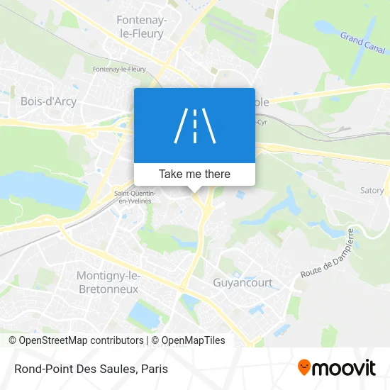 Rond-Point Des Saules map