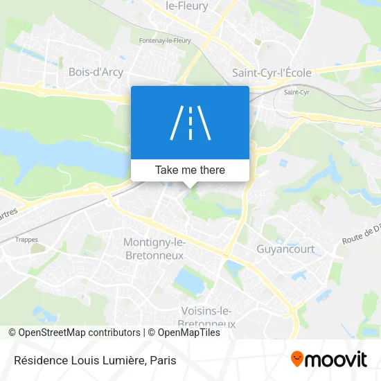 Résidence Louis Lumière map