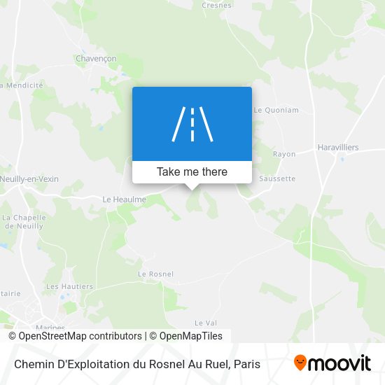 Chemin D'Exploitation du Rosnel Au Ruel map