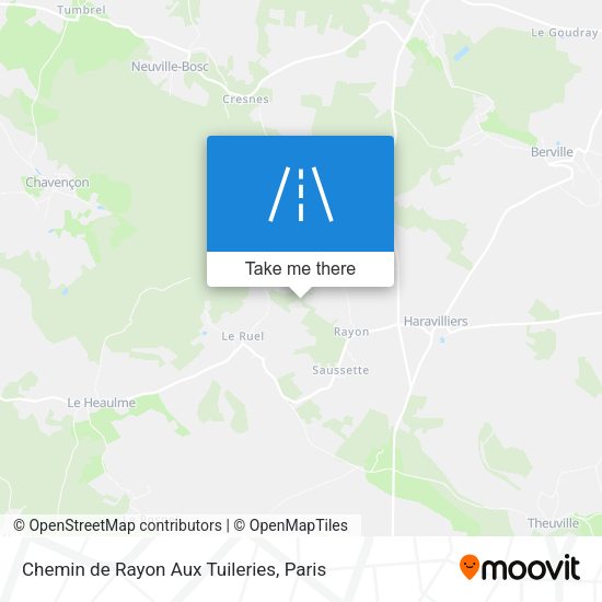Chemin de Rayon Aux Tuileries map