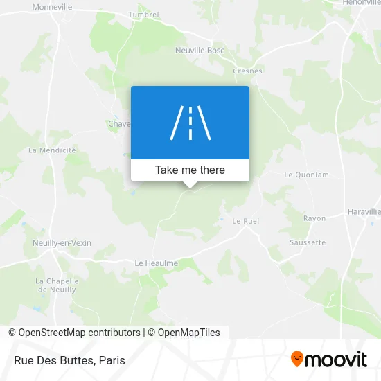 Mapa Rue Des Buttes