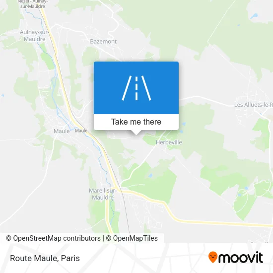 Route Maule map