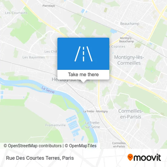 Rue Des Courtes Terres map