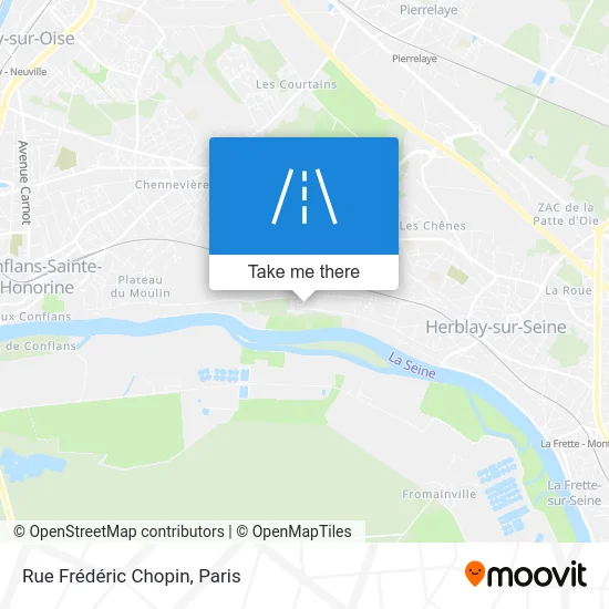 Rue Frédéric Chopin map