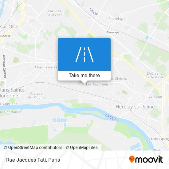 Mapa Rue Jacques Tati