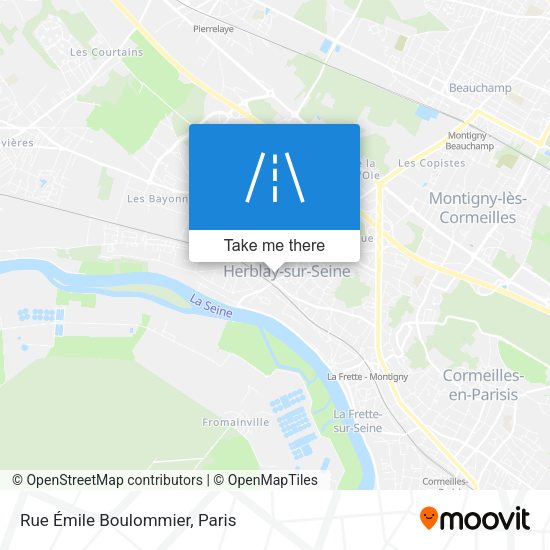Rue Émile Boulommier map