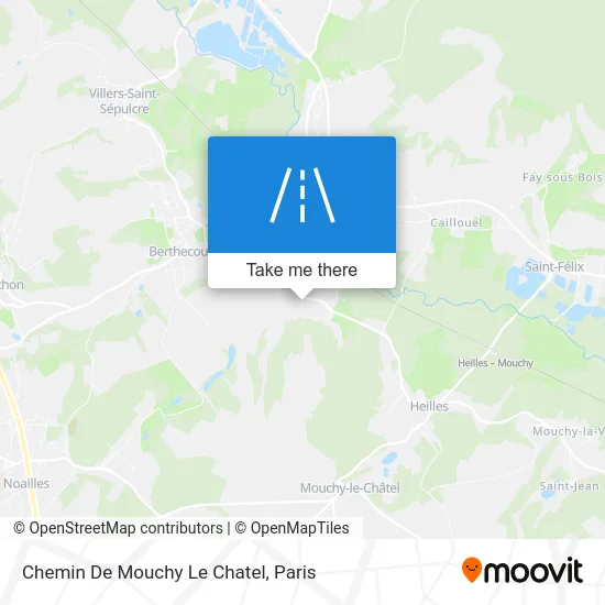 Chemin De Mouchy Le Chatel map