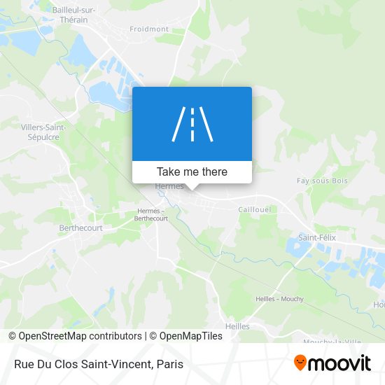 Rue Du Clos Saint-Vincent map