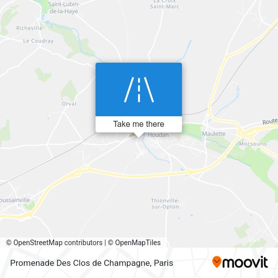 Promenade Des Clos de Champagne map
