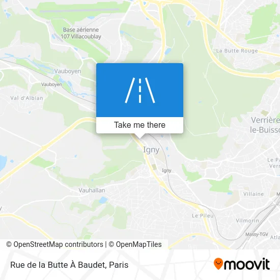 Rue de la Butte À Baudet map