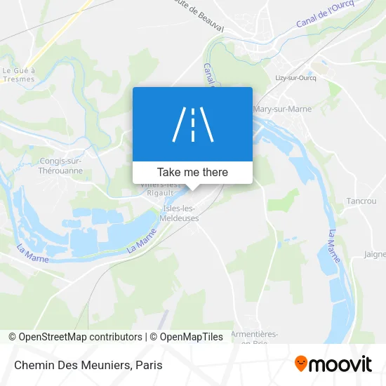 Chemin Des Meuniers map