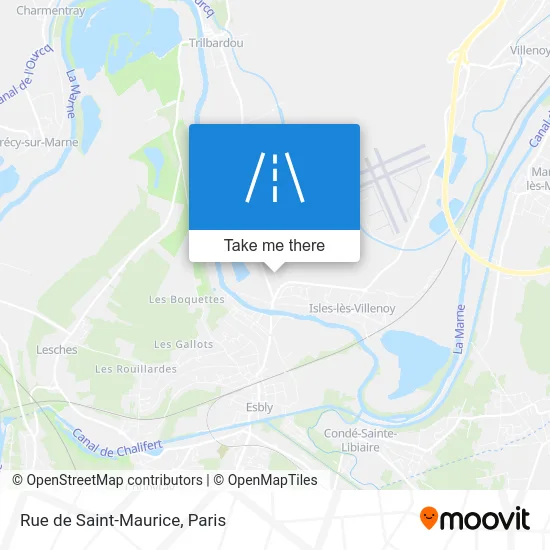 Rue de Saint-Maurice map