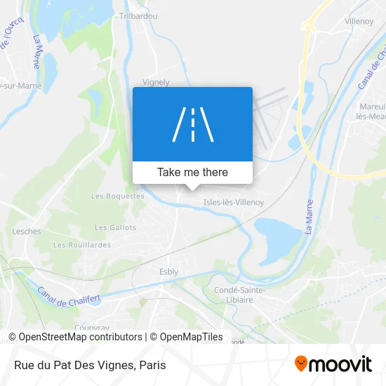 Rue du Pat Des Vignes map
