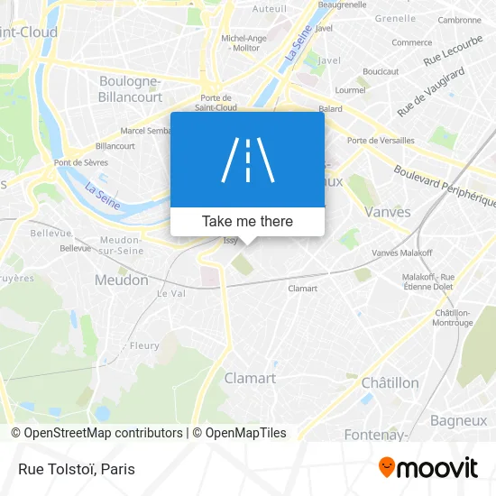 Rue Tolstoï map