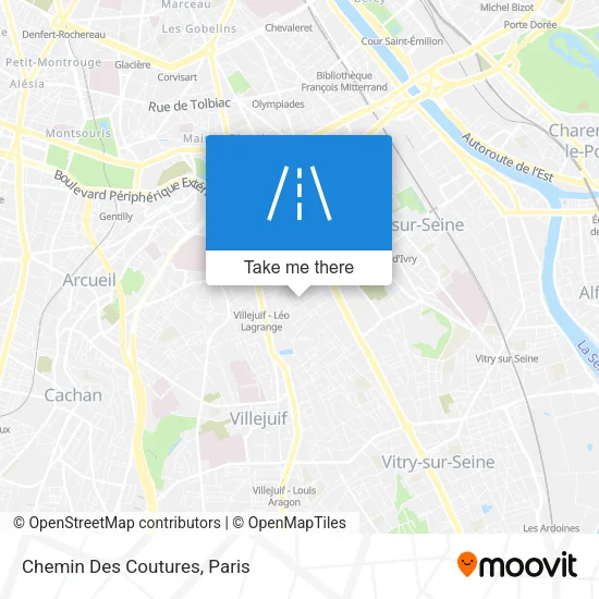 Chemin Des Coutures map