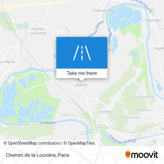 Chemin de la Louvière map