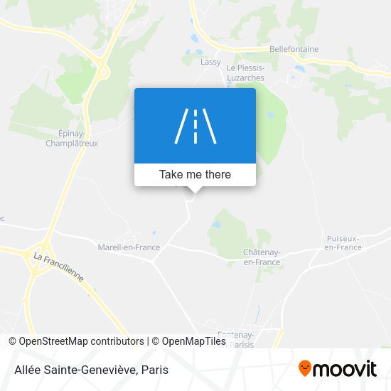 Allée Sainte-Geneviève map