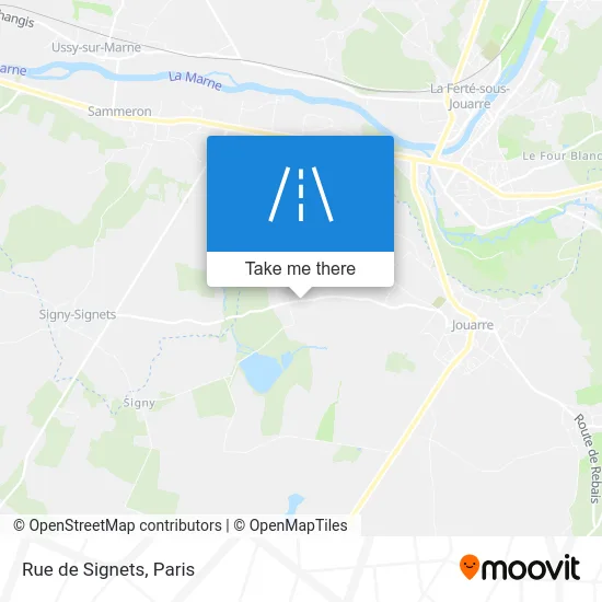 Rue de Signets map