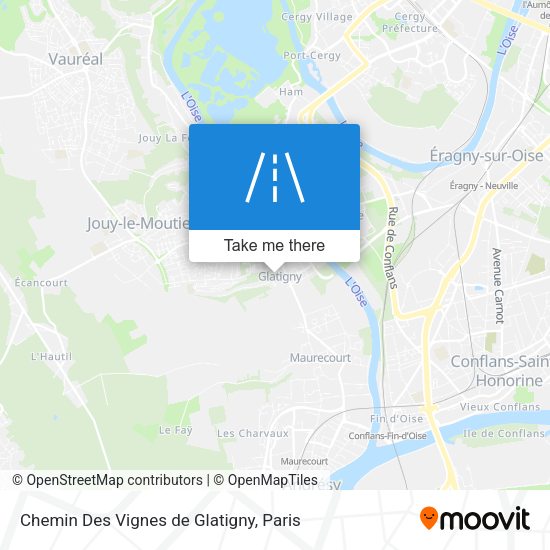 Chemin Des Vignes de Glatigny map