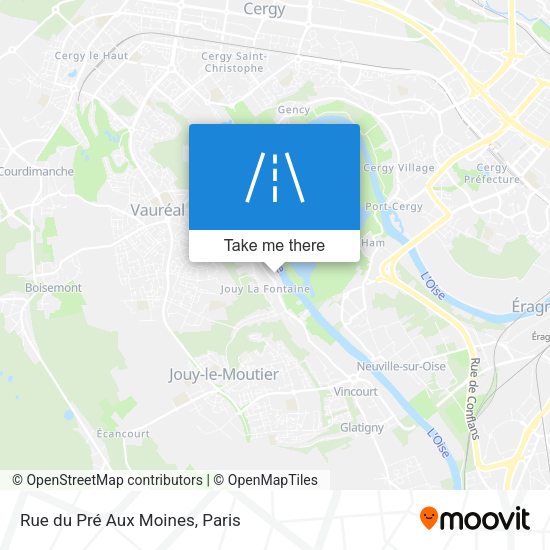 Rue du Pré Aux Moines map