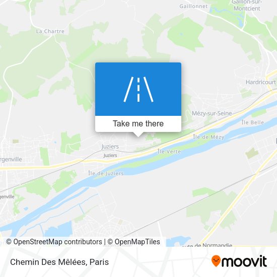 Chemin Des Mêlées map