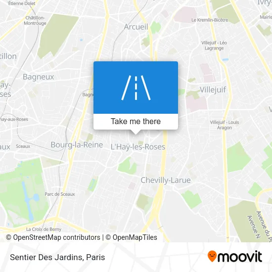 Sentier Des Jardins map