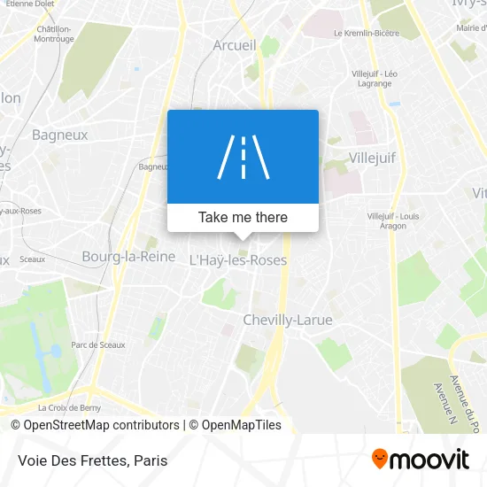 Voie Des Frettes map