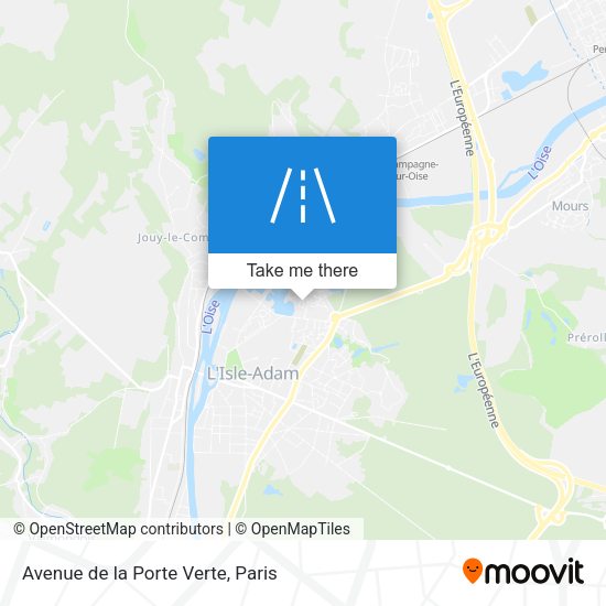 Avenue de la Porte Verte map