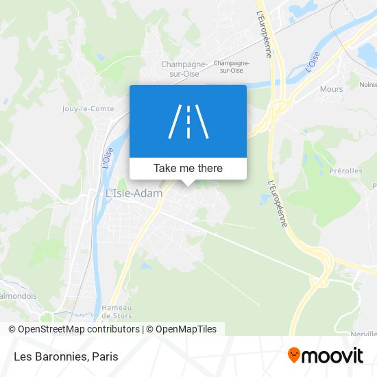 Les Baronnies map