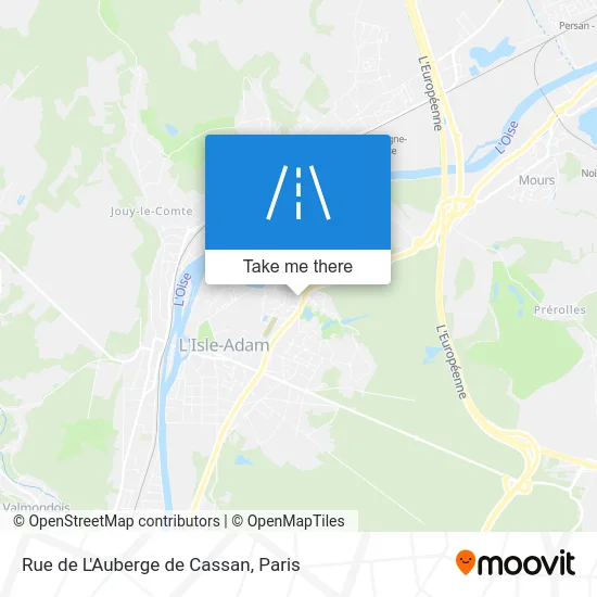 Rue de L'Auberge de Cassan map