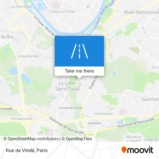 Rue de Vindé map