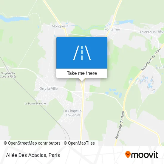 Mapa Allée Des Acacias