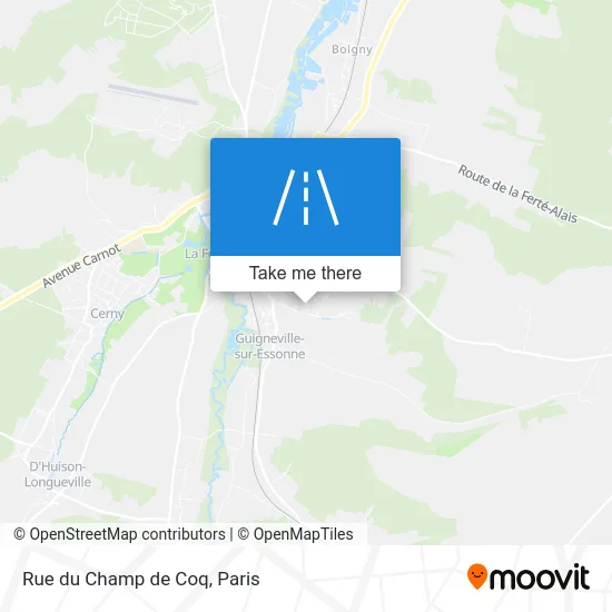 Rue du Champ de Coq map