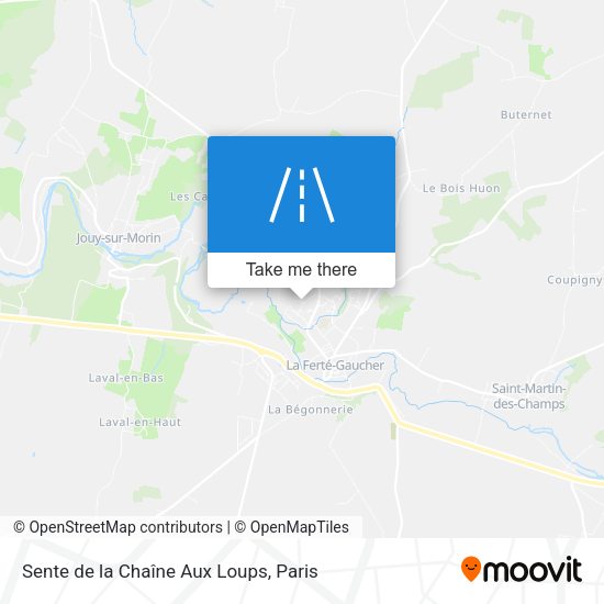 Sente de la Chaîne Aux Loups map