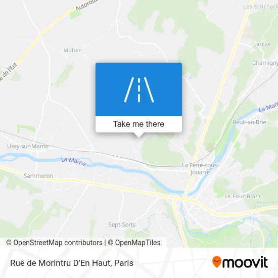 Rue de Morintru D'En Haut map