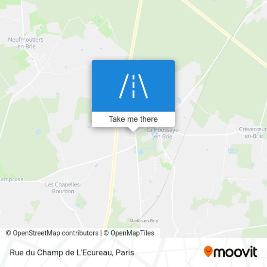 Rue du Champ de L'Ecureau map
