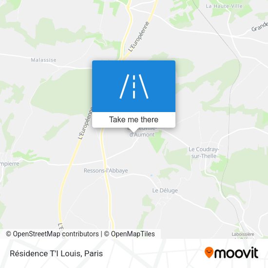Résidence T'I Louis map