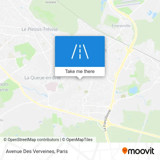 Avenue Des Verveines map