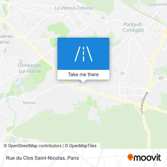 Rue du Clos Saint-Nicolas map