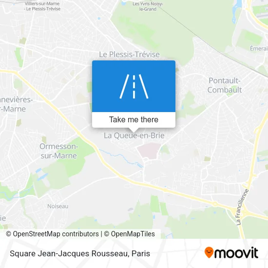 Square Jean-Jacques Rousseau map