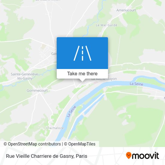Rue Vieille Charriere de Gasny map