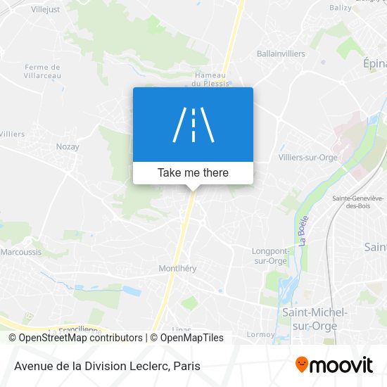 Avenue de la Division Leclerc map