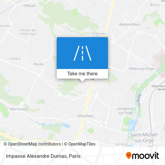 Impasse Alexandre Dumas map