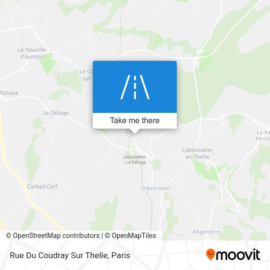 Rue Du Coudray Sur Thelle map